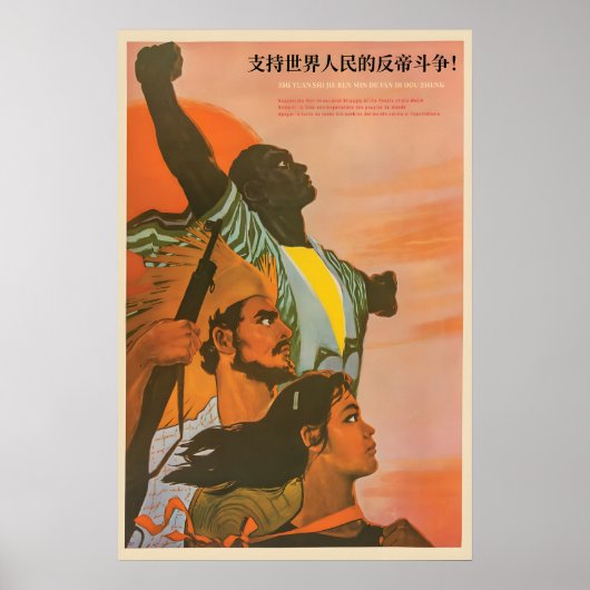 Anti-Colonialist Poster Support the ポスター (正面)