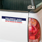 Anti-Democrat Conservative Sticker バンパーステッカー (トラック上)