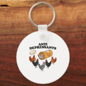 Anti Depressants Chicken  キーホルダー (正面)