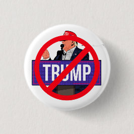 Anti Donald Trump campaign pin badge 缶バッジ