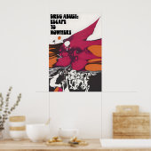 Anti drug poster Drug abuse Escape to nowhere Wall ポスター (キッチン)