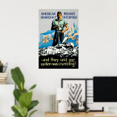 Anti-Fascist WWII Propaganda Poster American ポスター (ホームオフィス)