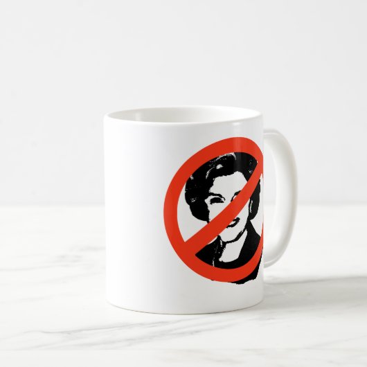 ANTI-FEINSTEIN: アンチディアーヌFeinsteinのギア コーヒーマグカップ (正面右)