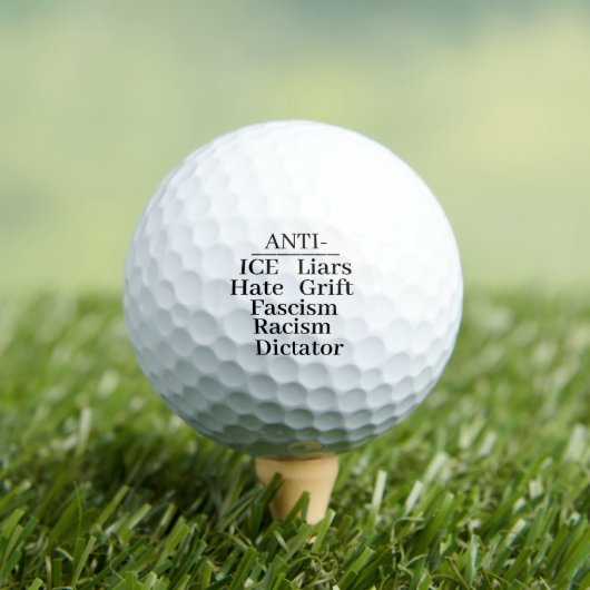 Anti- Golf Balls ゴルフボール (インサイチュ 木)
