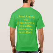 Anti Grüne Spruch Tシャツ (裏面)