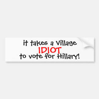 ANTI-HILLARY 2016のバンパーステッカー バンパーステッカー