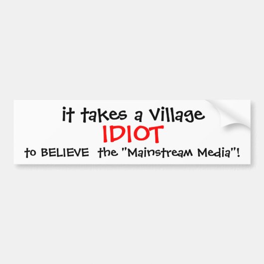 ANTI-HILLARY 2016のバンパーステッカー バンパーステッカー (正面)