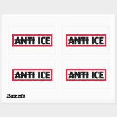 Anti ICE 長方形シール (シート)