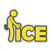 Anti ICE f*ck ICE Anti Deportation resist car  シール (正面)