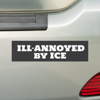 anti-ICE humor バンパーステッカー
