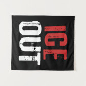 Anti ICE Out Political Activism Protest タペストリー (正面(横))