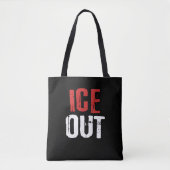 Anti ICE Out Political Activism Protest トートバッグ (正面)