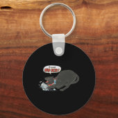 Anti Ice Pro Immigration Funny Cat Political  キーホルダー (正面)