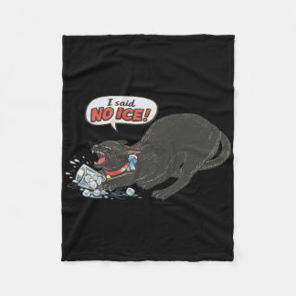 Anti Ice Pro Immigration Funny Cat Political  フリースブランケット