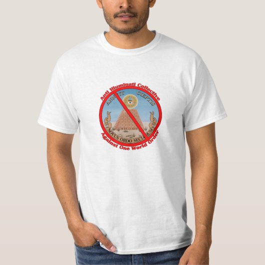 anti illuminati tシャツ (正面)