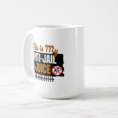 Anti-Jail Juice - Funny Coffee and Caffeine Humor コーヒーマグカップ (正面左)