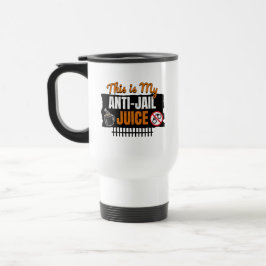 Anti-Jail Juice - Funny Coffee and Caffeine Humor トラベルマグ