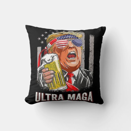 Anti Joe Biden Ultra Maga 4 クッション (正面)