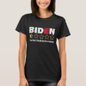 Anti Joe Biden Very Bad One Star Rating Republican Tシャツ (正面)