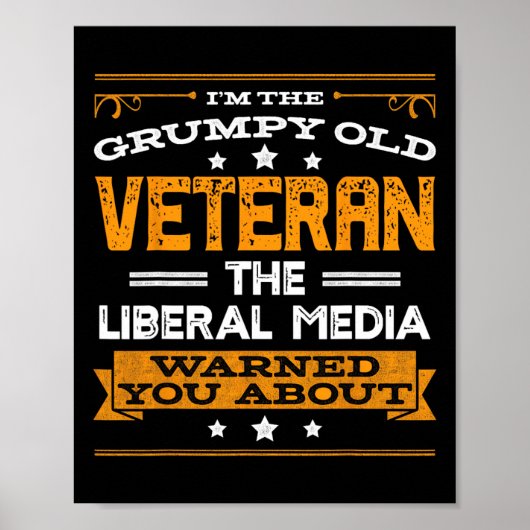 Anti Liberal Republican Conservative Grumpy Old Ma ポスター (正面)