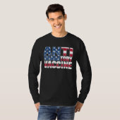 Anti Mandatory Vaccine USA Flag Against Vaccinatio Tシャツ (正面フル)