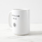 Anti Nazar Evil Eye Minimal Aesthetic Mug コーヒーマグカップ (正面左)