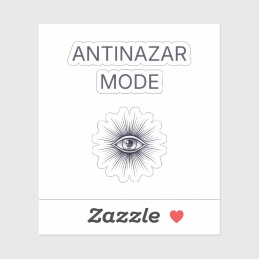 Anti Nazar Evil Eye Minimal Aesthetic Sticker シール (シート)