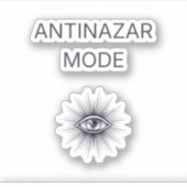 Anti Nazar Evil Eye Minimal Aesthetic Sticker シール (正面)