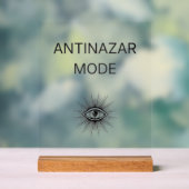 Anti Nazar Mode Acrylic Sign – Evil Eye Protection アクリルサイン (ニュートラル)