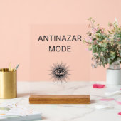 Anti Nazar Mode Acrylic Sign – Evil Eye Protection アクリルサイン (ウェディング)