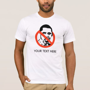 ANTI-OBAMAのTシャツ、ここのあなたの文字 Tシャツ