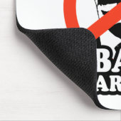 ANTI-OBAMA/オバマは私をTシャツおびえさせます マウスパッド (コーナー)