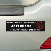 ANTI-OBAMA バンパーステッカー (車上)