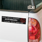 ANTI-OBAMA バンパーステッカー (トラック上)