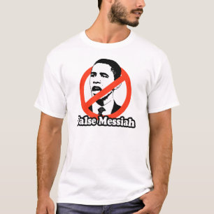 ANTI-OBAMA/偽の救世主のTシャツ Tシャツ