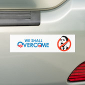 ANTI-OBAMA -私達は克服します バンパーステッカー (車上)