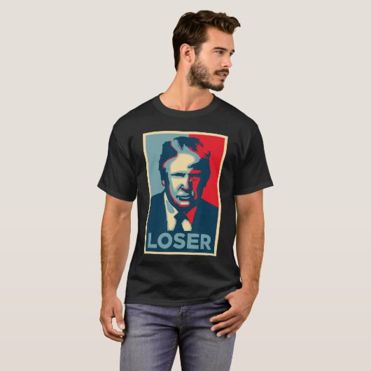 Anti Obama Hope Poster Loser Tシャツ (正面フル)