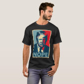 Anti Obama Hope Poster Nope Tシャツ (正面フル)