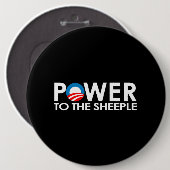 ANTI-OBAMA - SHEEPLEへの力 缶バッジ (正面&裏面)
