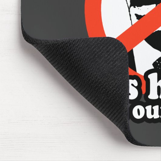 ANTI-OBAMA/YES彼は私達の国を台無しにしてもいいです マウスパッド (コーナー)