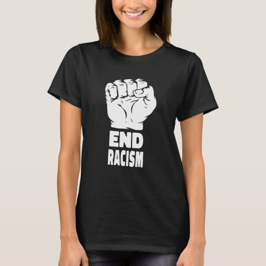 Anti Racism Equality Justice - Human Black Rights  Tシャツ (正面)