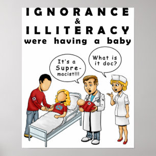 Anti Racism Poster showing the birth of racism ポスター