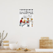 Anti Racism Poster showing the birth of racism ポスター (キッチン)