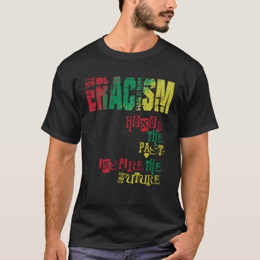anti racism uprising Human Rights ERACISM 1 Tシャツ (正面)