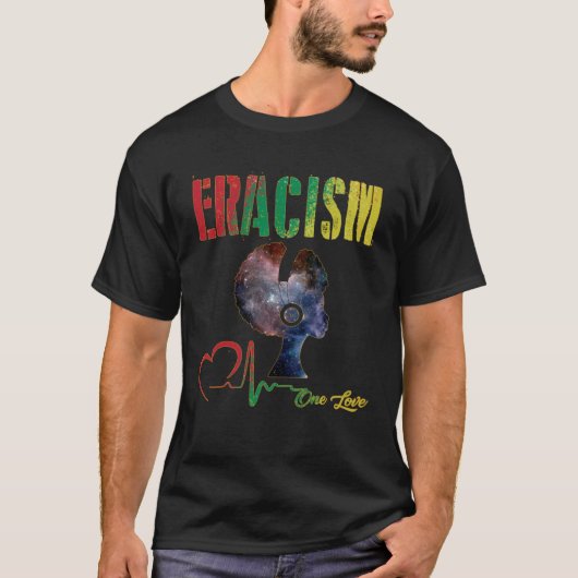 anti racism uprising Human Rights ERACISM Tシャツ (正面)