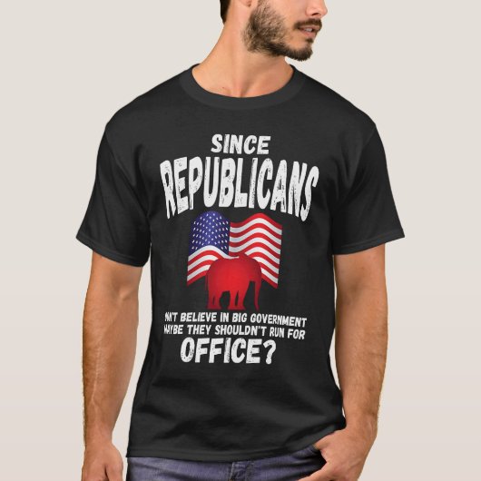 Anti Republican   Conservative Liberal American Tシャツ (正面)