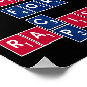 Anti Republican Liberal Equality Vote Blue Progres ポスター (角)