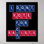 Anti Republican Liberal Equality Vote Blue Progres ポスター (正面)