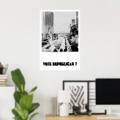 Anti-Republican Political Poster Vote Republican ポスター (ホームオフィス)