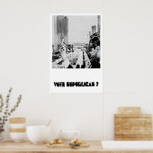 Anti-Republican Political Poster Vote Republican ポスター (キッチン)